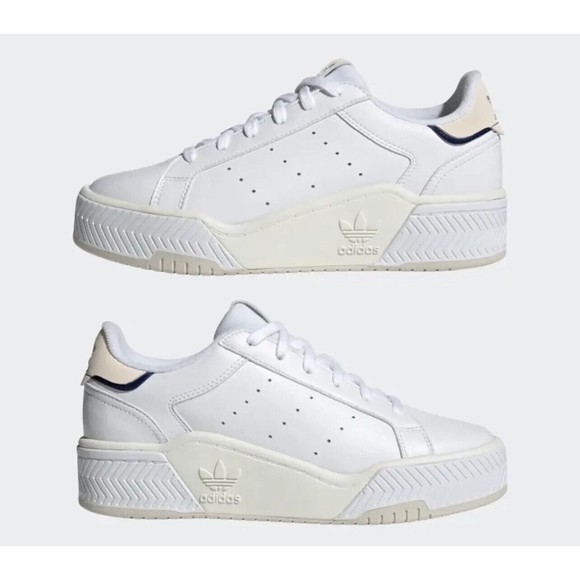 Adidas Originals Court Tourino Bold White Ivory Women Size...